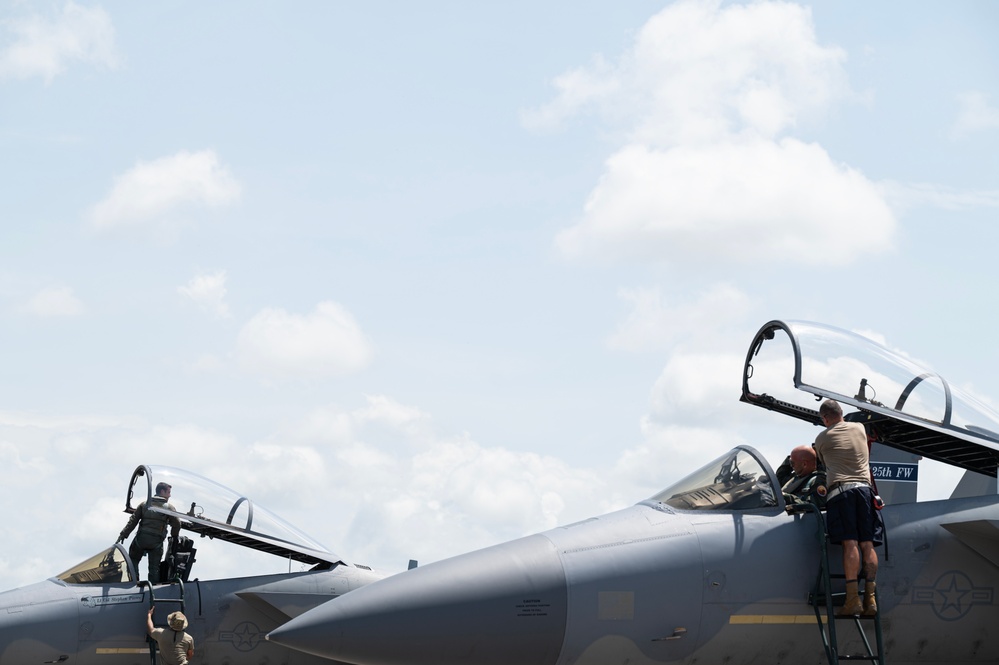 Relampago VIII / ADLA 2023; 125th FW stepping, taking off