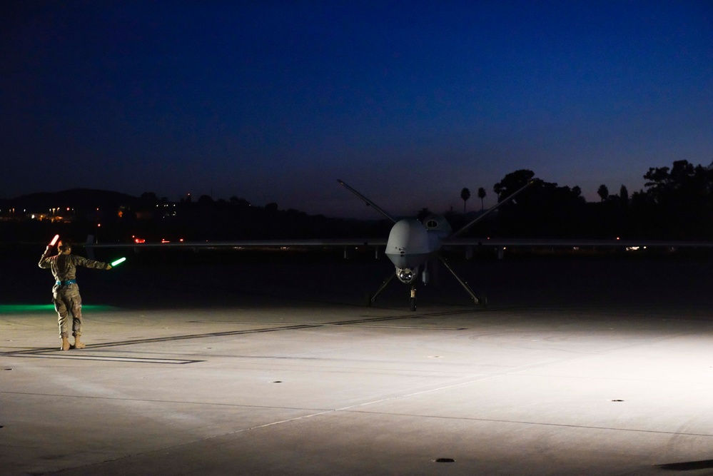 MQ-9 Lands at Marine Corps Base Camp Pendleton for the first time