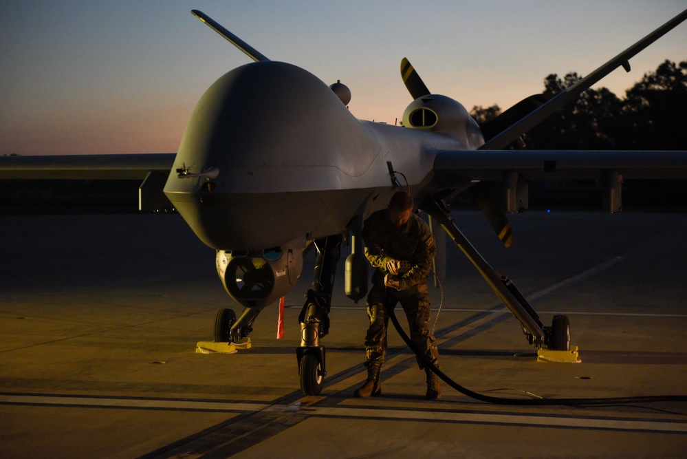 MQ-9 Lands at Marine Corps Base Camp Pendleton for the first time