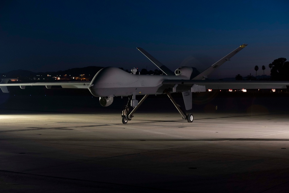 MQ-9 Lands at Marine Corps Base Camp Pendleton for the first time