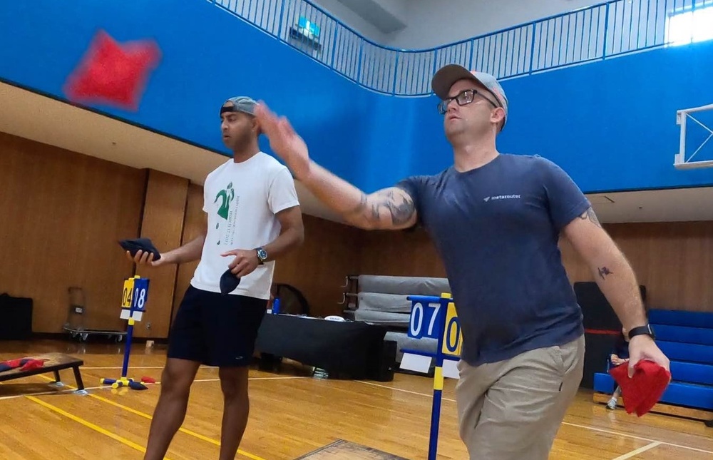 Competitors come out for Camp Zama’s inaugural Corn Hole tournament