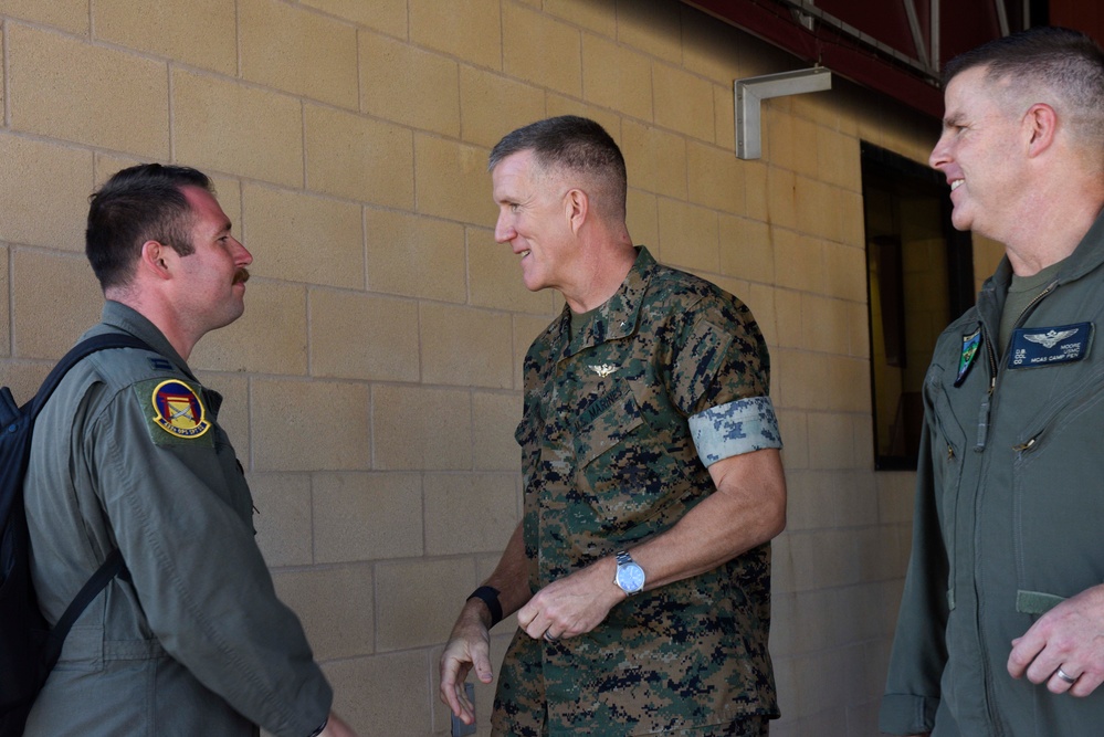 Learning about the MQ-9 at Camp Pendleton