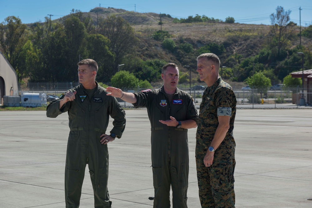 Learning about the MQ-9 at Camp Pendleton