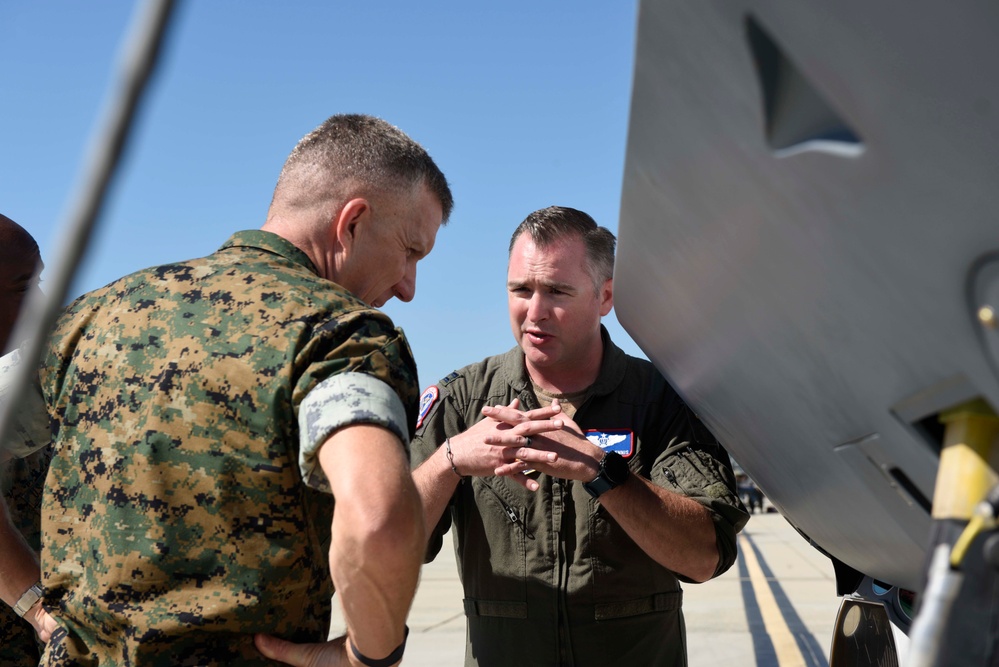 Learning about the MQ-9 at Camp Pendleton