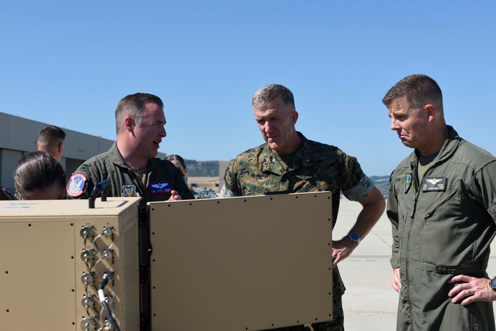 Learning about the MQ-9 at Camp Pendleton