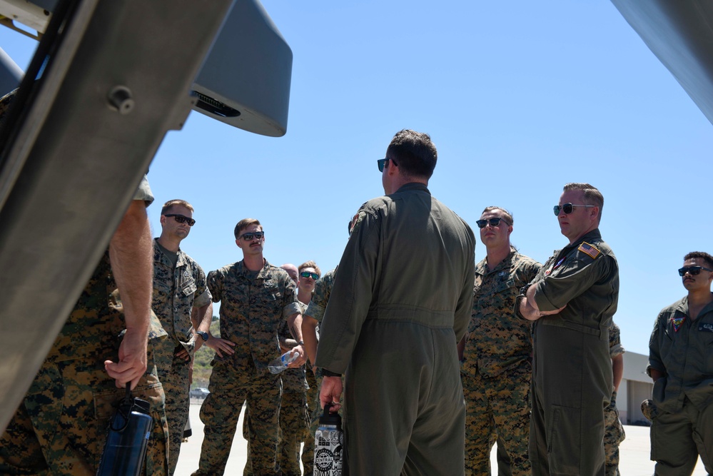 Learning about the MQ-9 at Camp Pendleton