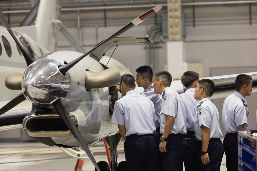 Japan Air Self-Defense Force cadets visit Marine Corps Air Station Iwakuni