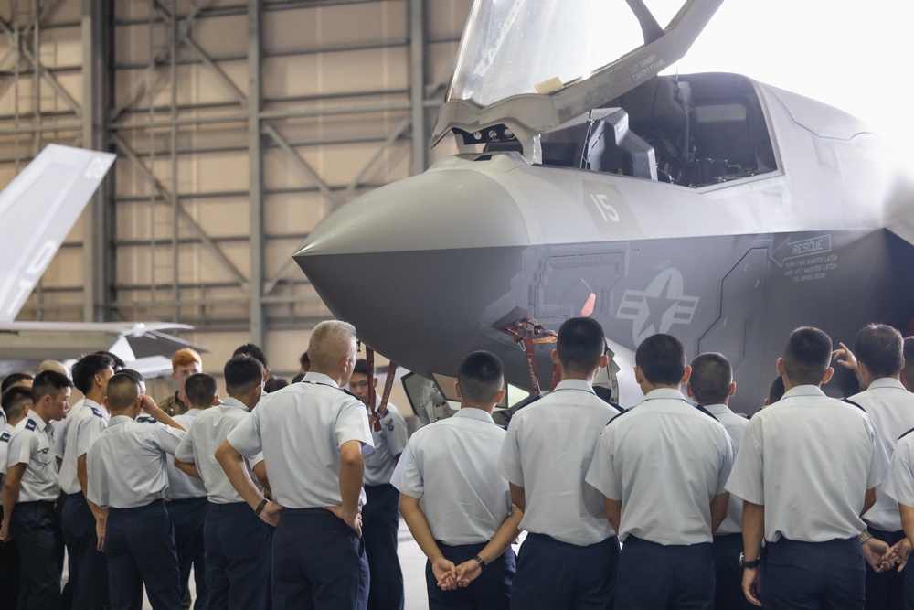 Japan Air Self-Defense Force cadets visit Marine Corps Air Station Iwakuni