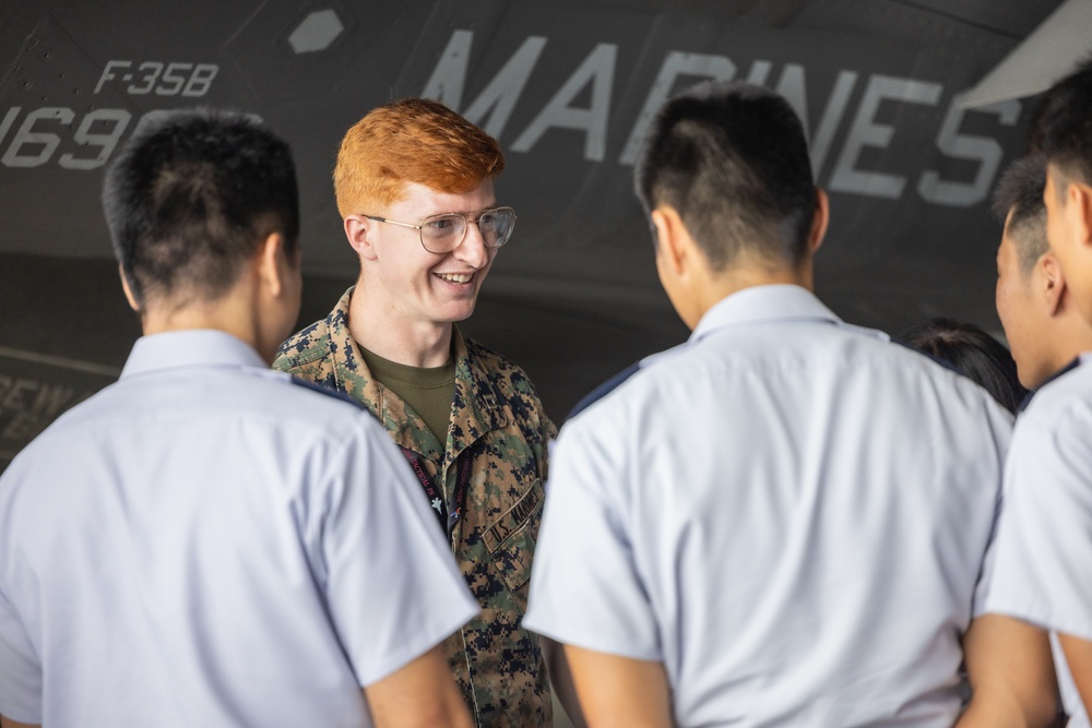 Japan Air Self-Defense Force cadets visit Marine Corps Air Station Iwakuni