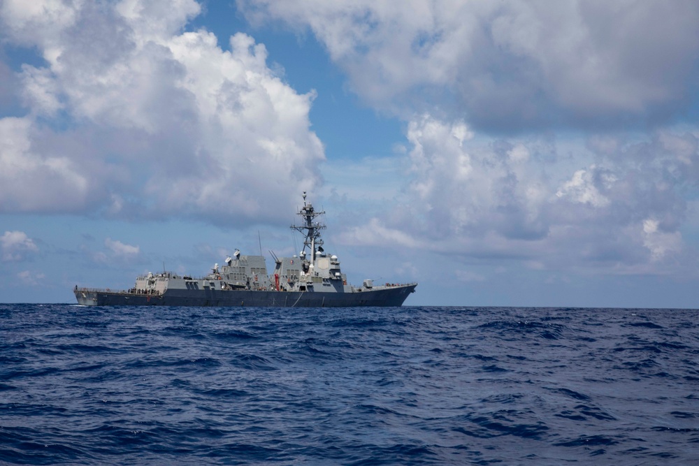 USS Ralph Johnson (DDG 114) conducts a visit, board, search and seizure exercise.