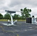 Solar-powered car electric car chargers at Fort McCoy