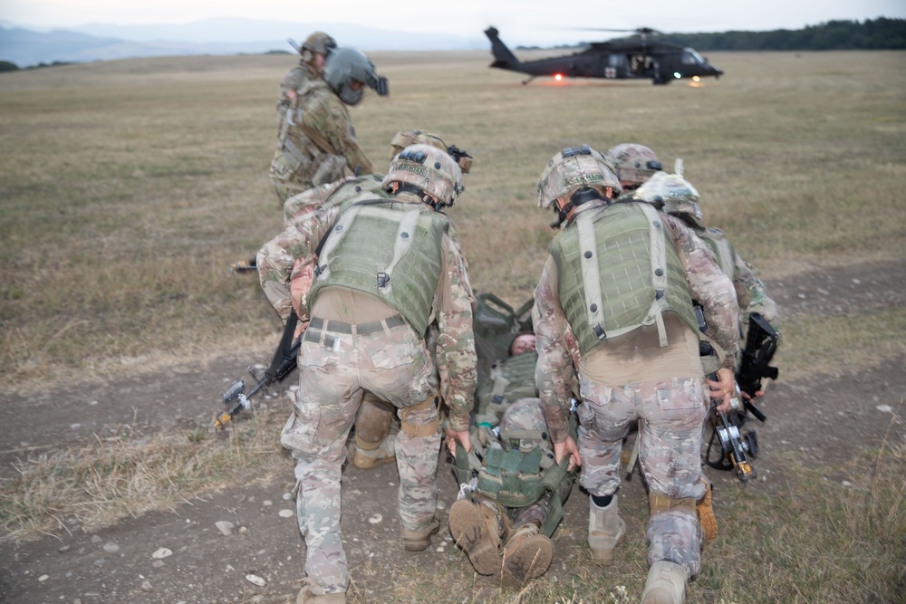 U.S. Army and Georgia Defense Forces Carry Casualty