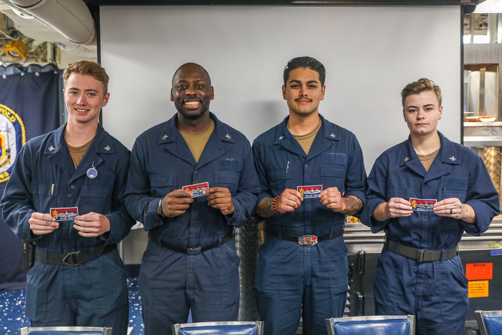 USS Benfold Sailors Receive ESWS