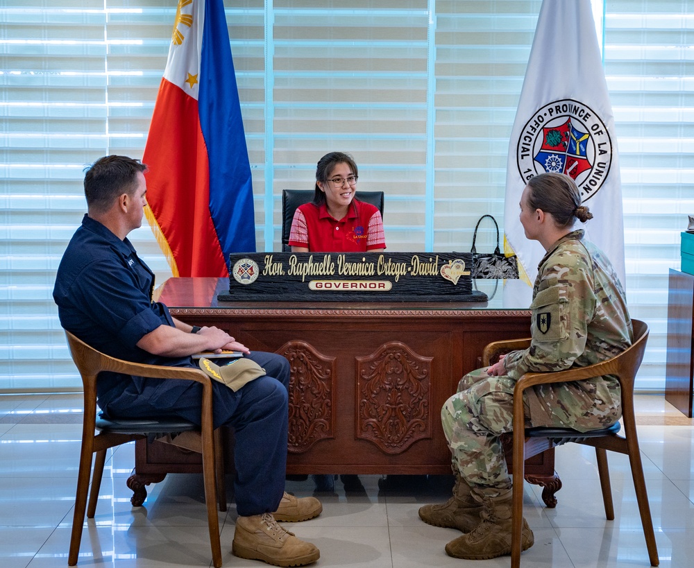 Pacific Partnership 2023 Meets with La Union Governor
