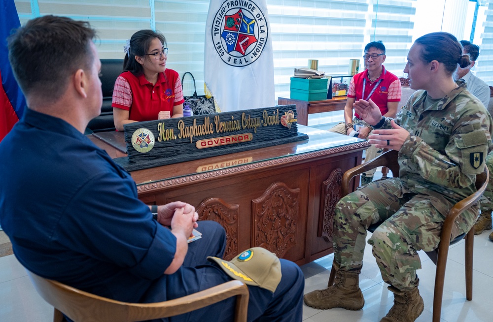Pacific Partnership 2023 Meets with La Union Governor