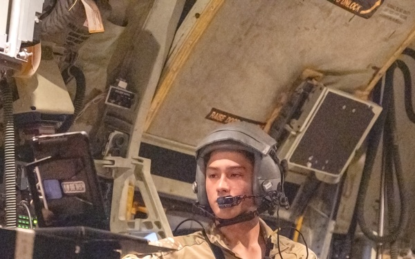 Gunship exercises with 332d AEW