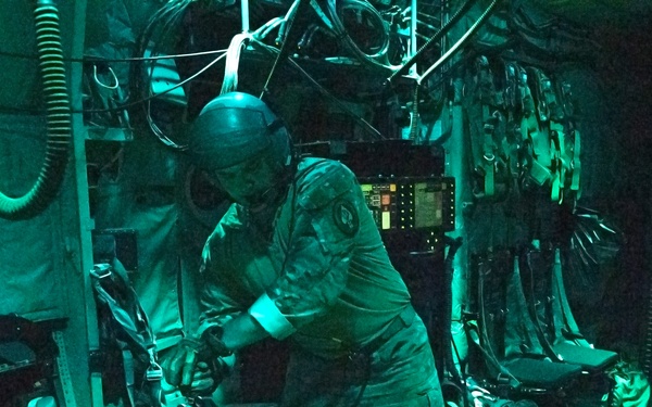 Gunship exercises with 332d AEW