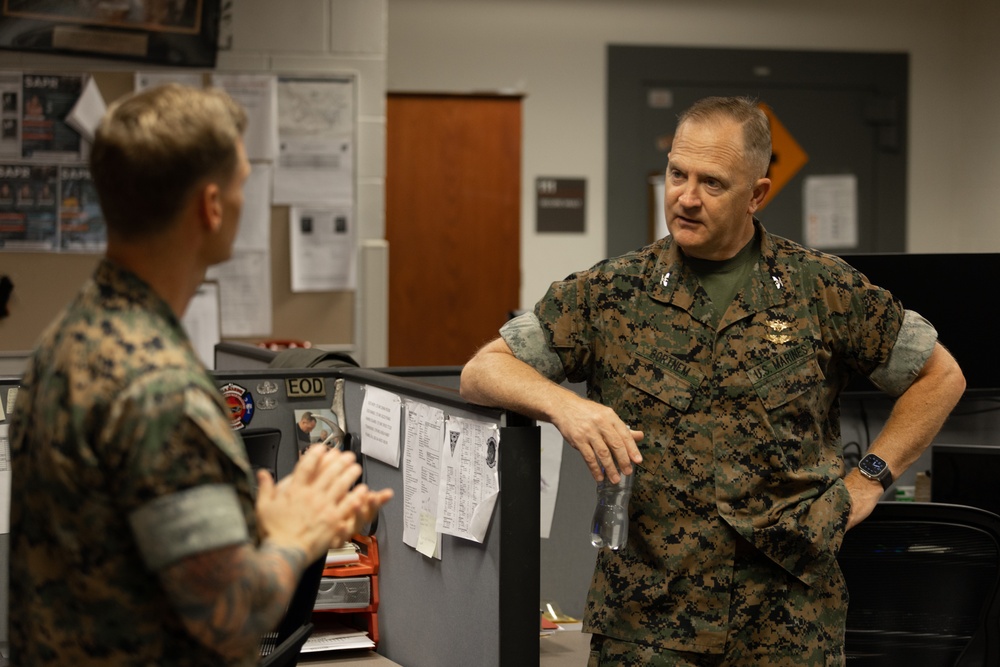 Col Bortnem visit EOD