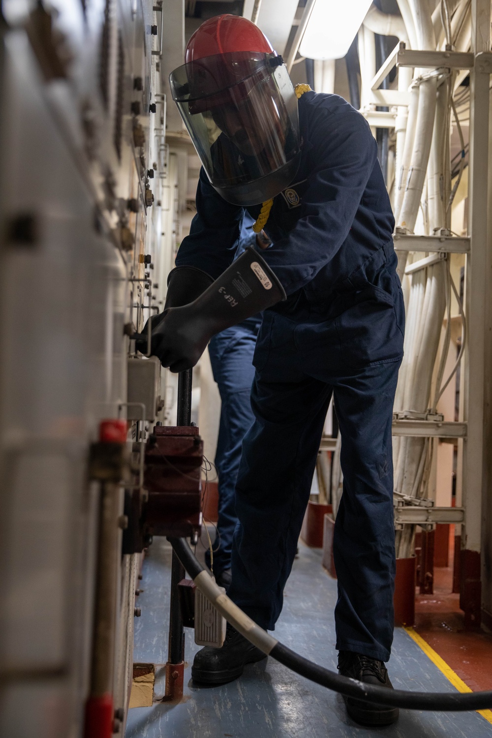 Roosevelt is on a scheduled deployment in the U.S. Naval Forces Europe area of operations, employed by the U.S. Sixth Fleet to defend U.S., allied and partner interests.