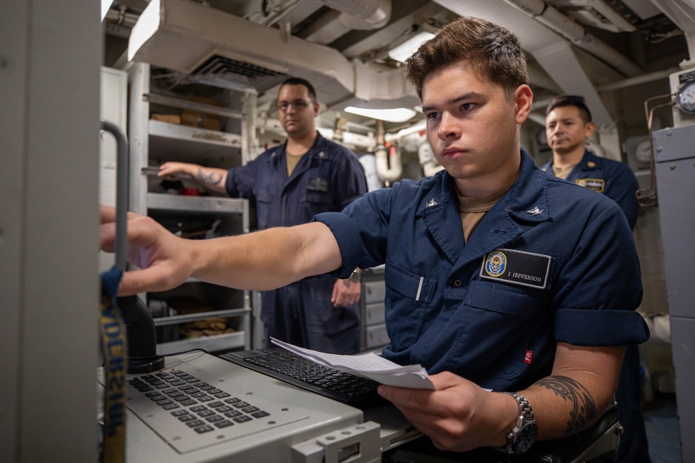 Roosevelt is on a scheduled deployment in the U.S. Naval Forces Europe area of operations, employed by the U.S. Sixth Fleet to defend U.S., allied and partner interests.