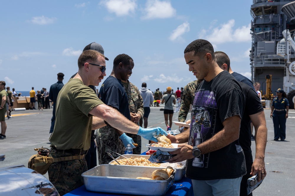 USS America Hosts a Steel Beach