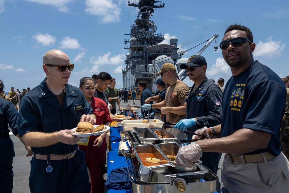 USS America Hosts a Steel Beach