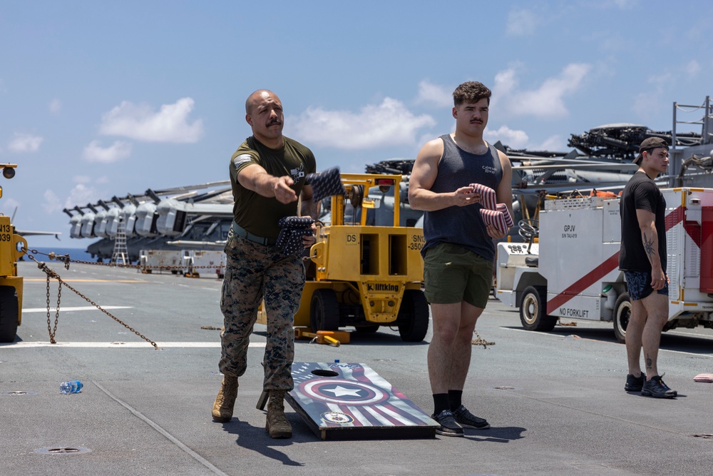 USS America Hosts a Steel Beach