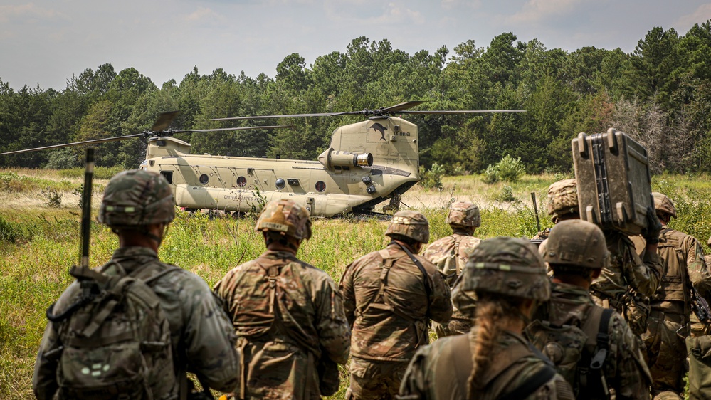 Paratroopers Conduct Air Assault Operation