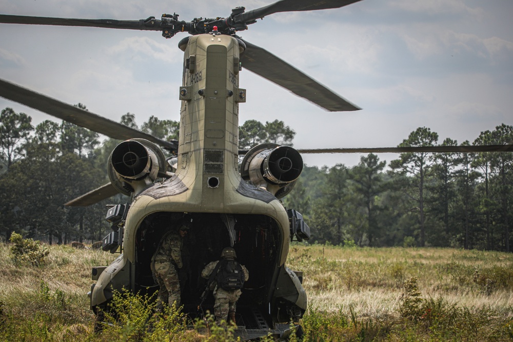 Paratroopers Conduct Air Assault Operation