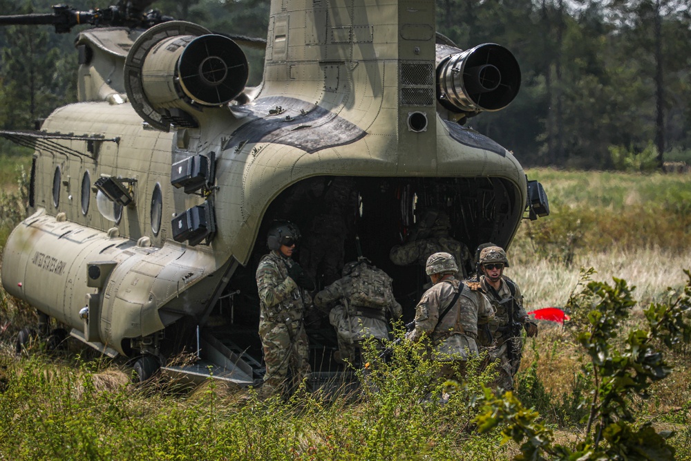 Paratroopers Conduct Air Assault Operation