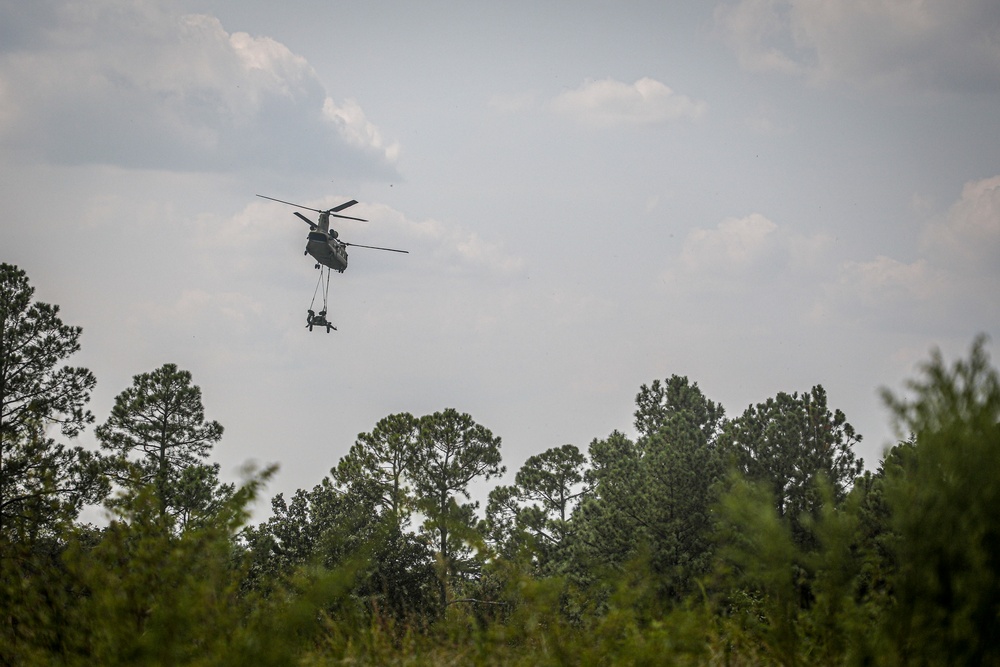 Paratroopers Conduct Air Assault Operation