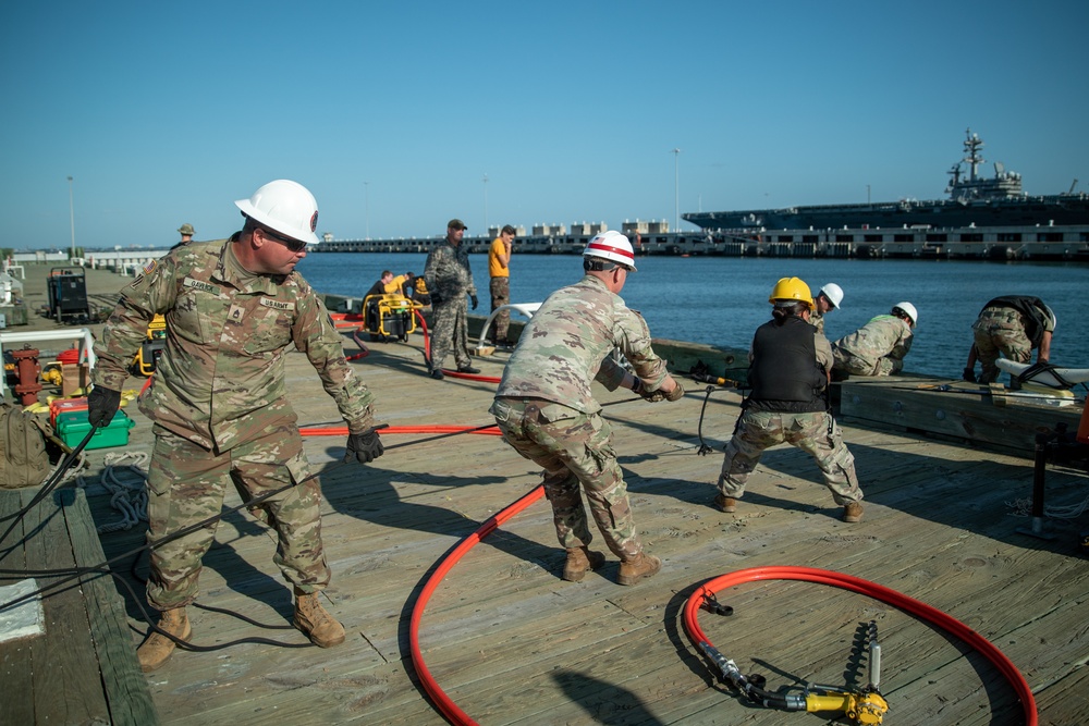 74th EDD and 554th ECC Conduct Port Damage Repair Operation