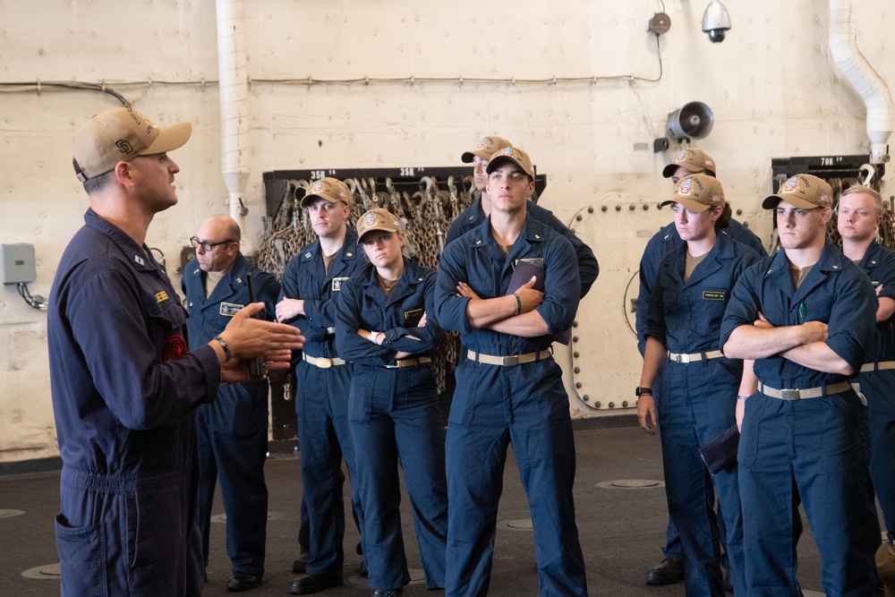 USS San Diego hosts midshipmen