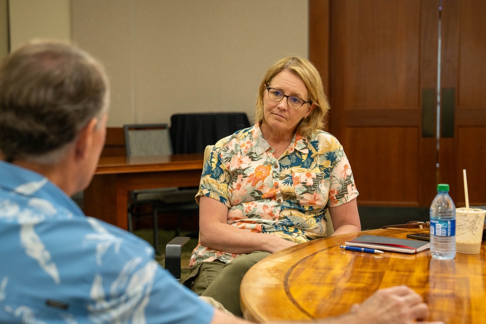 FEMA Administrator Deanne Criswell meets U.S. Representative Ed Case