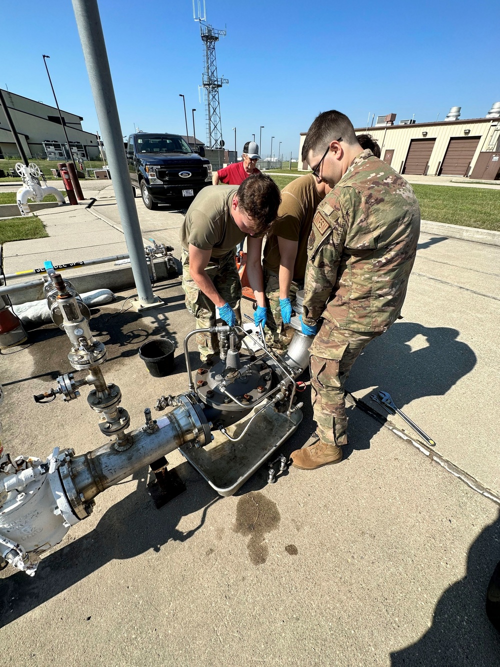 319th CES upgrades 20-year base hydrant fuels system infrastructure