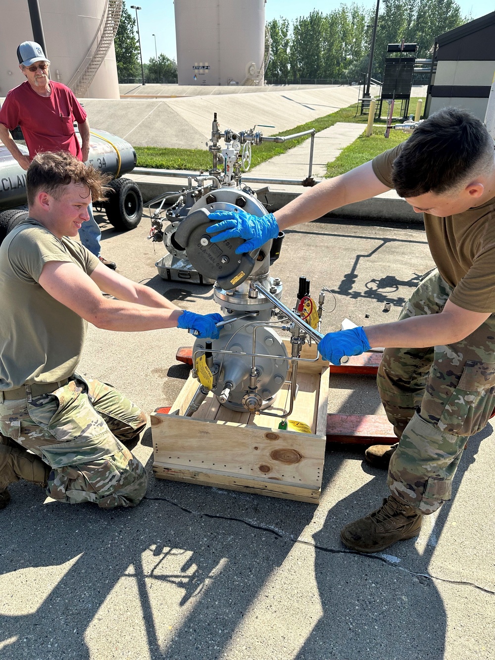 319th CES upgrades 20-year base hydrant fuels system infrastructure