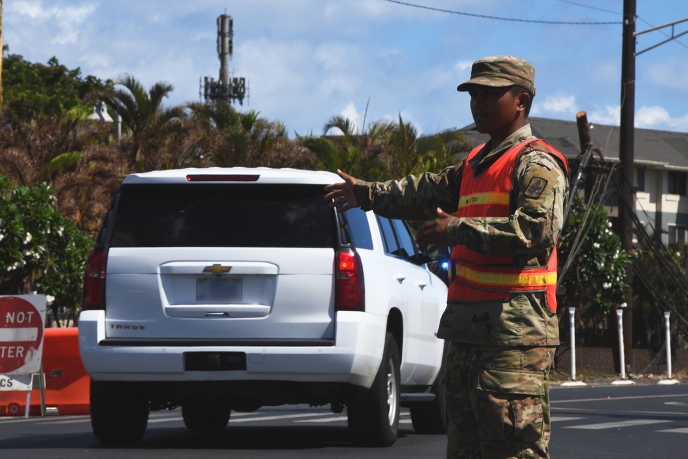 Hawaii National Guard supports Maui wildfire response