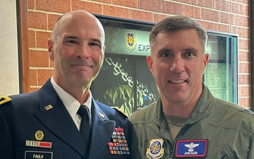 Two military generals discover shared upbringing in tiny Midwestern town