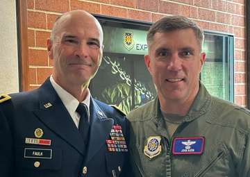 Two military generals discover shared upbringing in tiny Midwestern town