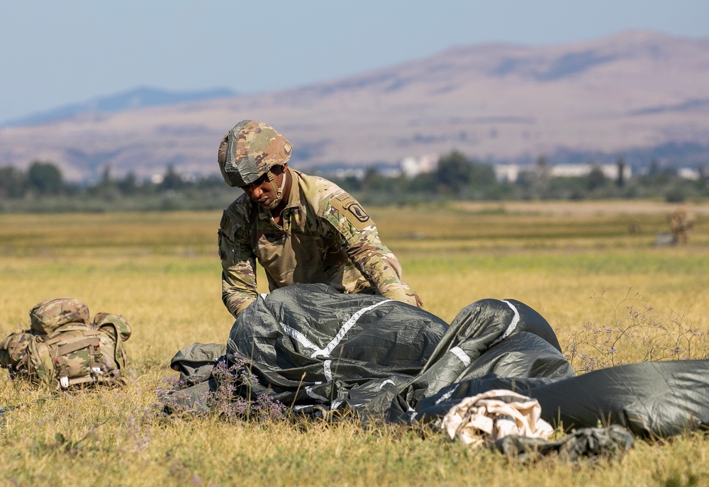 173rd ABCT jump into Agile Spirit Exercise '23 at Vaziani