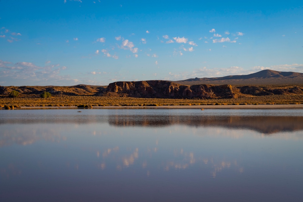 Rosamond Dry Lake Bed fills up after Tropical Storm Hilary