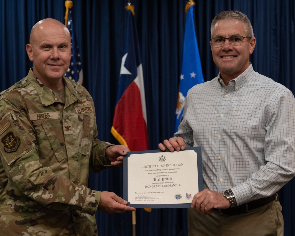 TXANG Texans launch first honorary commanders' program