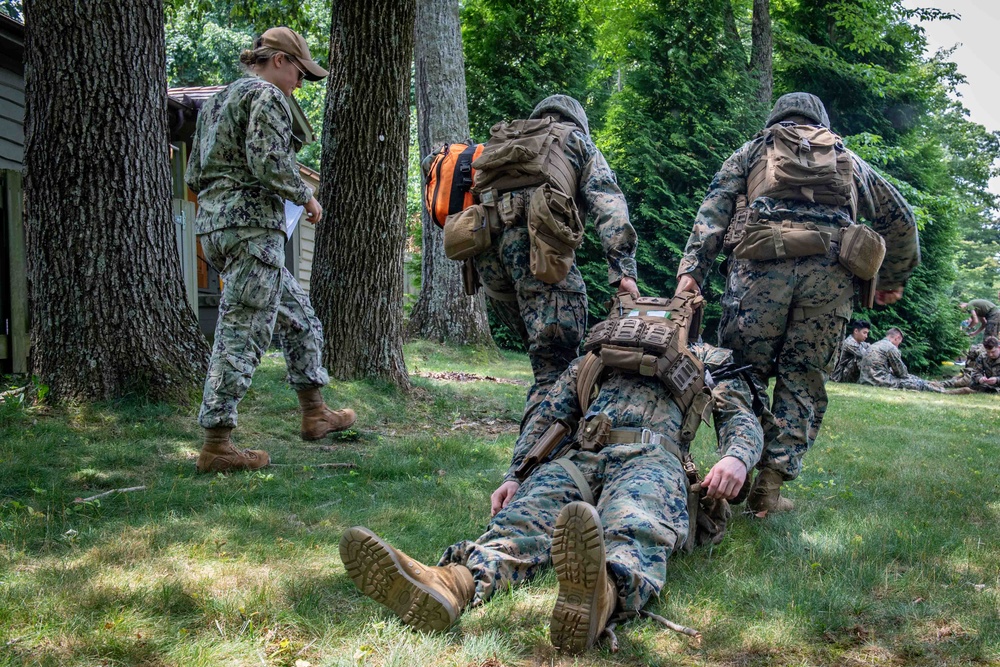 Camp David Marines Learn Lifesaving Skills