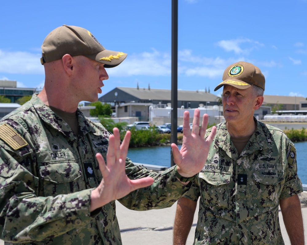 Rear Admiral Michael Vernazza visits USV Ranger during UxS IBP 23.2