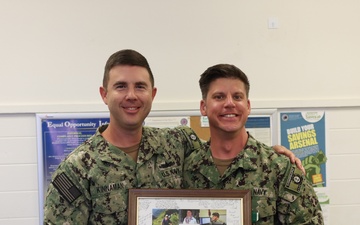 U.S. Pacific Fleet Band Bids Farewell to Detaching Member