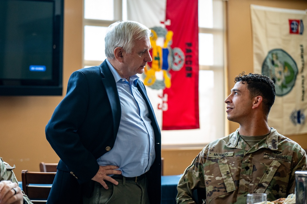 U.S. Senator Jack Reed visits Fort Liberty