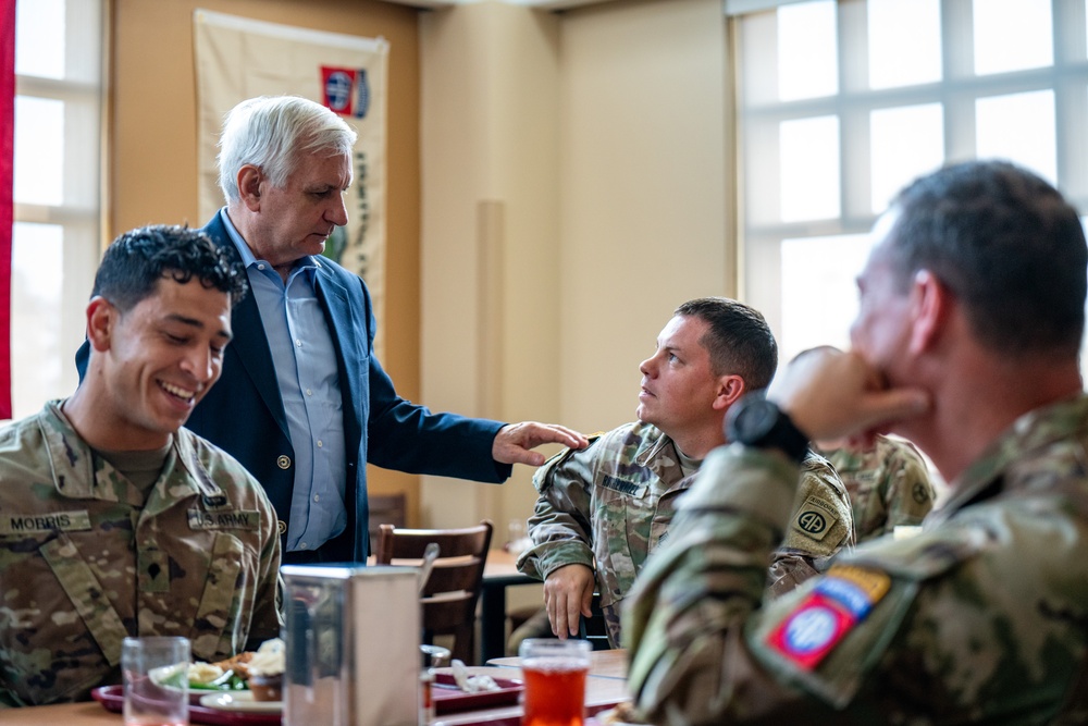 U.S. Senator Jack Reed visits Fort Liberty