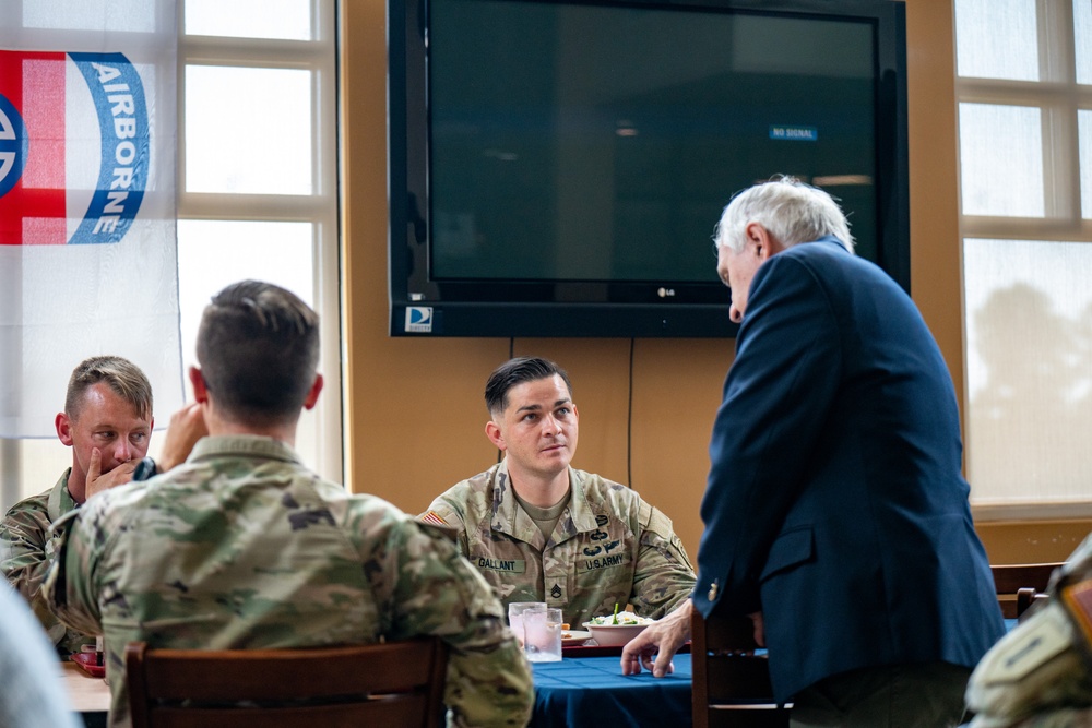 U.S. Senator Jack Reed visits Fort Liberty