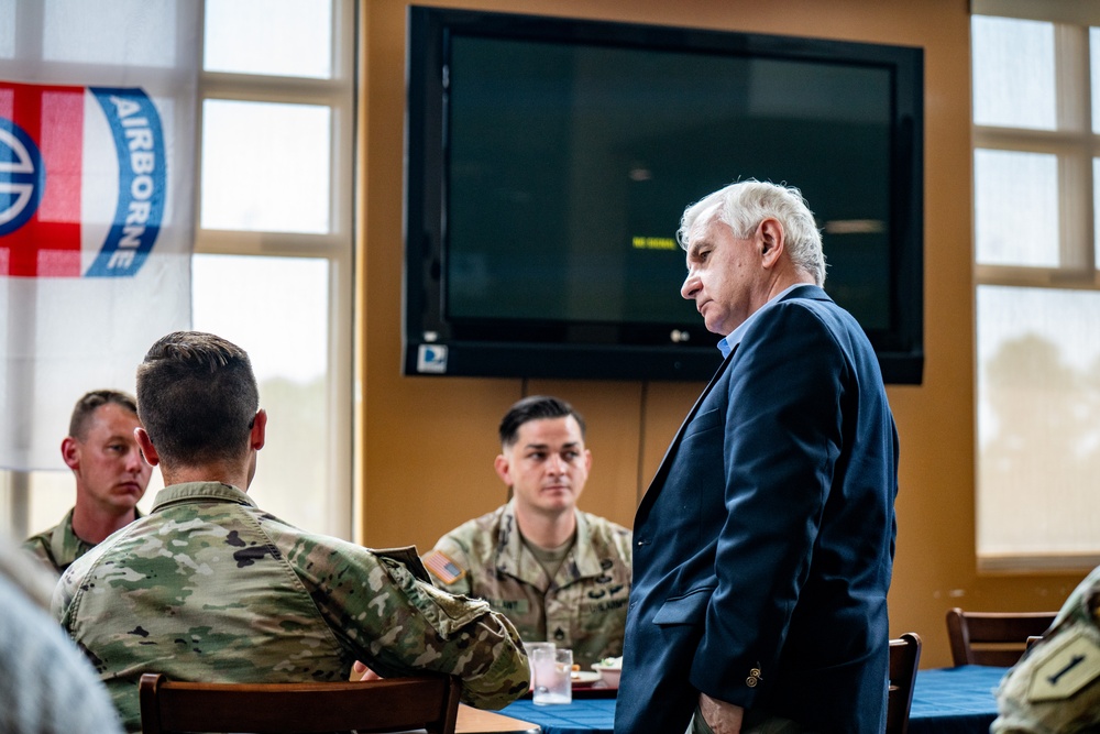 U.S. Senator Jack Reed visits Fort Liberty