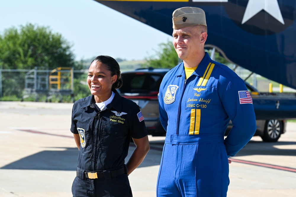 U.S. Marine Corps C-130J Super Hercules- Fat Albert arrives for Guardians of Freedom Airshow